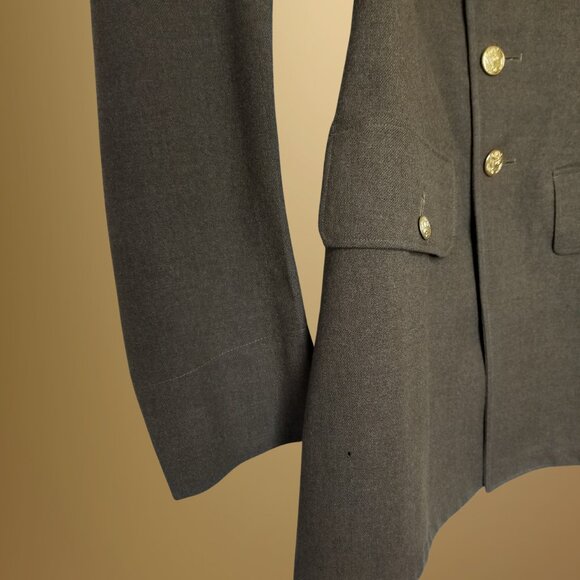 Vintage WWII 1940s USAAF Wool Dress Jacket Tunic - Picture 13 of 14